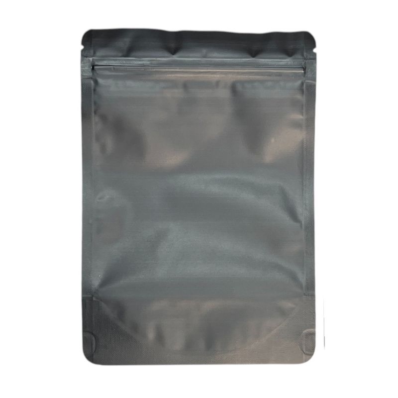 [FB - SUP -  200M 14X20X4] Clear plastic stand up pouch Full Black 14*20cm 200micron Pack of 50