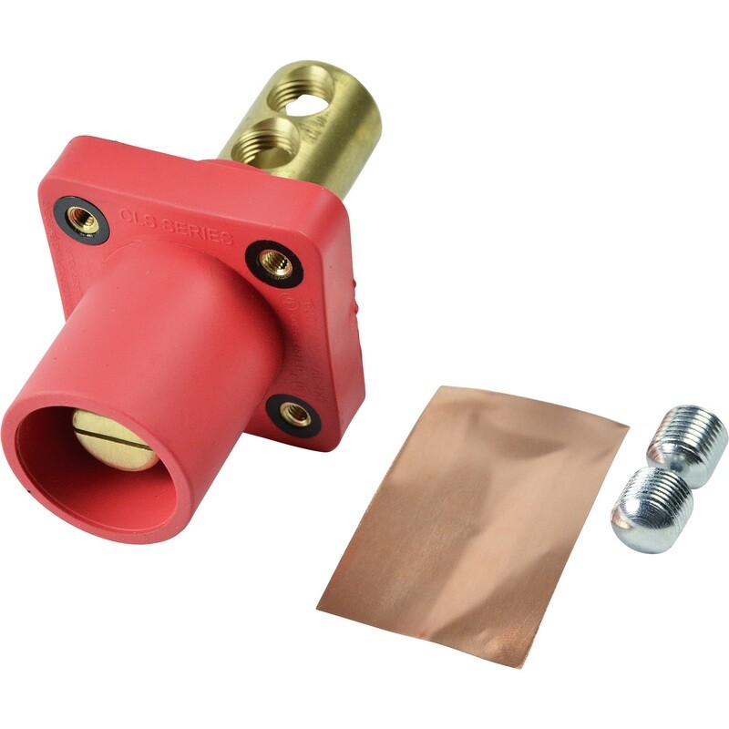 [CLS40MRB-C (D1-3-5,D2-SW1)] MARINCO PANEL MOUNT MALE-RED CAMLOK CLS40MRB-C