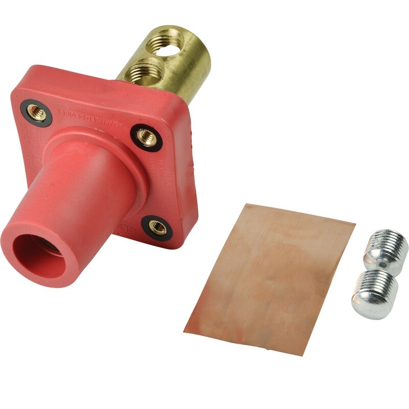 [CLS40FRB-C (D1-3-5,D2-SW1)] MARINCO PANEL MOUNT FEMALE-RED CAMLOK CLS40FRB-C