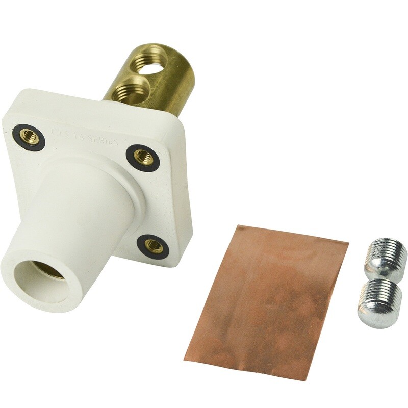 [CLS40FRB-B (D1-3-5,D2-SW1)] MARINCO PANEL MOUNT FEMALE- WHITE CAMLOK CLS40FRB-B