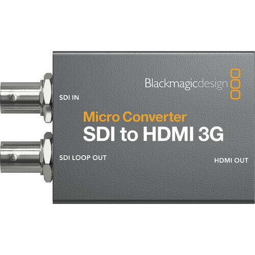 [Blackmagic-Micro Converter SDI to HDMI 3G PSU] Blackmagic Design Micro Converter SDI to HDMI 3G (with Power Supply) #BLCMCSH3WPSU MFR #CONVCMIC/SH03G/WPSU
