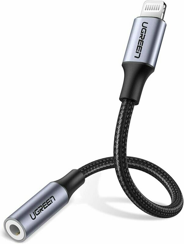 [UGREEN Headphones Adapter Lighting to 3.5mm] UGREEN Headphones Adapter for Apple MFi Certified iPhone Lightning to 3.5mm Jack Converter for iPhone 12 Mini 12 Pro Max 11 Pro Max X XR XS iPhone 7 7P 8 8P