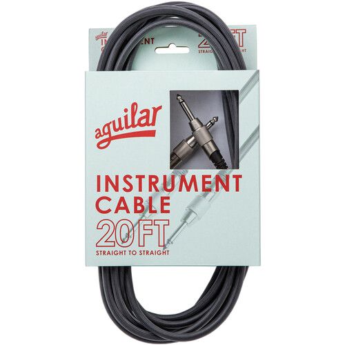 [Aguilar AGINST20SS] Aguilar AGINST20SS 20' Instrument Cable, Straight to Straight Connector