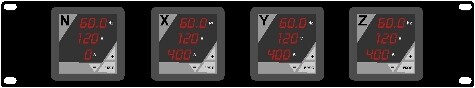 [Three Phase Hertz/Volt/Ammeter (D1-3-4)] Three Phase Hertz/Volt/Ammeter