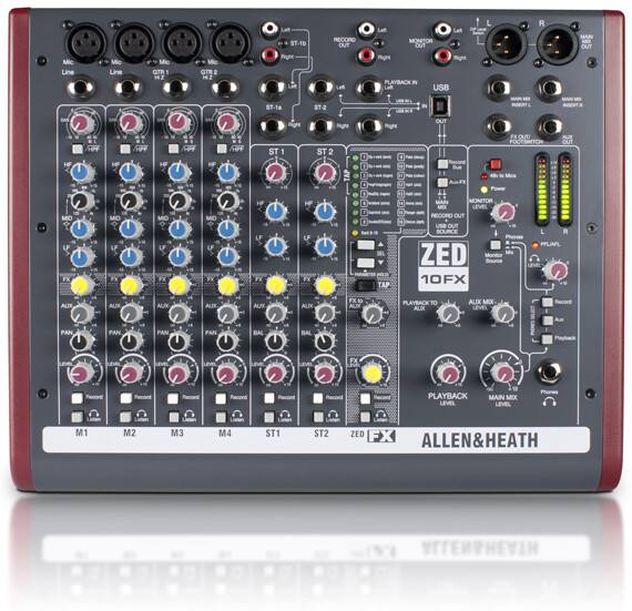 [A&H-ZED10FX- (D3)] Allen & Heath ZED-10FX Multipurpose Mini Mixer with Effects
#ALZED10FX MFR #AH-ZED10FX