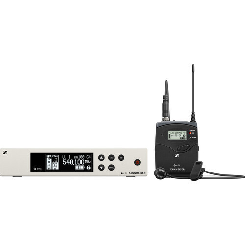 [509640] Sennheiser EW 100 G4-ME4 Wireless Cardioid Lavalier Microphone System (G: 566 to 608 MHz) #SEEW100G4M4G  MFR #EW 100 G4-ME4-G