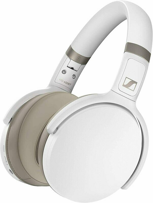 Sennheiser HD 450BT Noise-Canceling Wireless Over-Ear Headphones (White) #SEHD450BTW MFR #508387