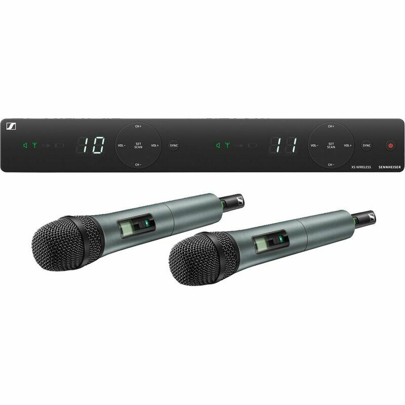 [508263] Sennheiser XSW 1-825 Dual-Vocal Set with Two 825 Handheld Microphones (A: 548 to 572 MHz) #SEXSW1825 MFR #XSW 1-825 DUAL-A