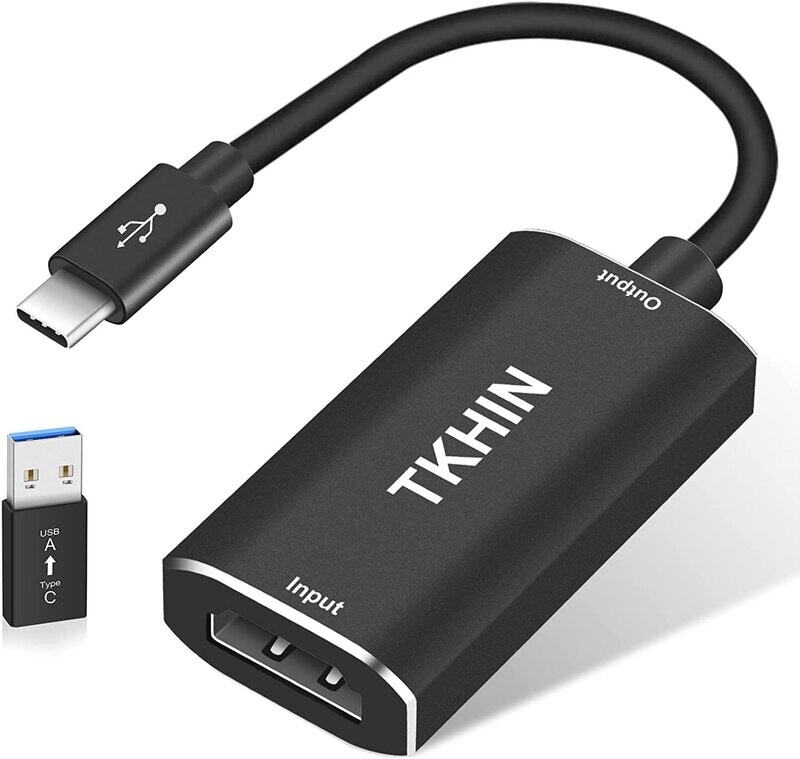 [TKHIN Capture Card, Audio Video Capture Card HDMI Game Capture to USB 1080p 60fps] TKHIN Capture Card, Audio Video Capture Card HDMI Game Capture to USB 1080p 60fps
