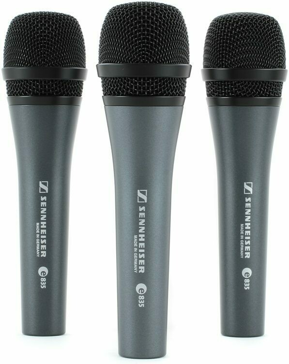 [506666] Sennheiser e 835 - Cardioid Handheld Dynamic Microphone Kit (3-Pack) #SEE8353K MFR #506666