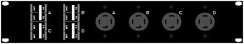 [4 Circuit L14-30 Breaker Panel Assembly] 4 Circuit L14-30 Breaker Panel Assembly