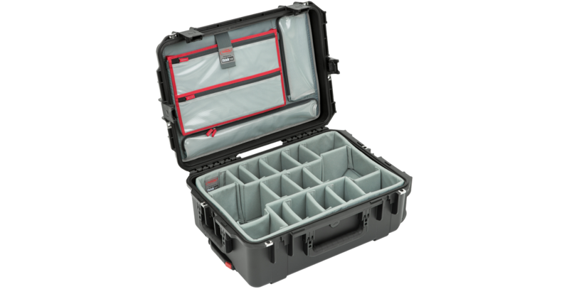 [3i-2215-8DL] SKB iSeries 2215-8 Waterproof Utility Case with Wheels, Think Tank Photo Dividers, and Lid Organizer (Black) #SK3I22158DL MFR #3I-2215-8DL