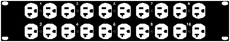 [10 Circuit Edison Panel Assembly (Black)] 10 Circuit Edison Panel Assembly (Black)