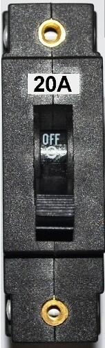 1 Pole 20A 52 series Breaker
