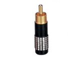 RCA PLUG GOLD BLACK 02-743D/BK
