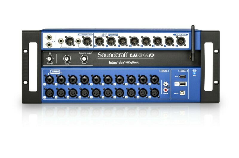 [Soundcraft - Ui 24R] Soundcraft Ui24R 24-Channel Digital Mixer / Multitrack USB Recorder with Wireless Control #SOUI24R MFR #UI24R
