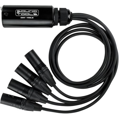 Sound Tools CAT Tails MX Four XLR Male Audio Lines Down Shielded Cat 5/6/7 Cable #SOCTMX #CTMX