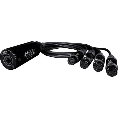[SoundTools CAT Tails CTFX] SoundTools CAT Tails FX Four XLR Female Audio Lines Down Shielded Cat 5/6/7 Cable #SOCTFX #CTFX