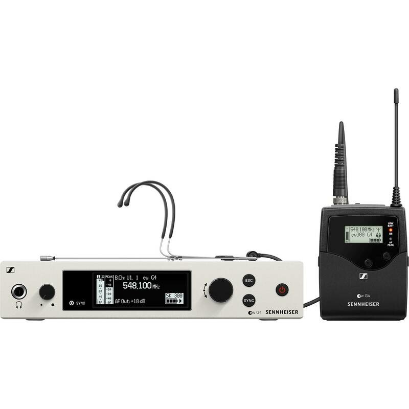 [Sennheiser ew 300 G4-HEADMIC1-RC-AW+] Sennheiser EW 300 G4-HEADMIC1-RC Wireless Omni Headset Microphone System (AW+: 470 to 558 MHz) #SEEW300G4MW1 MFR #EW 300 G4-HEADMIC1-RC-AW+