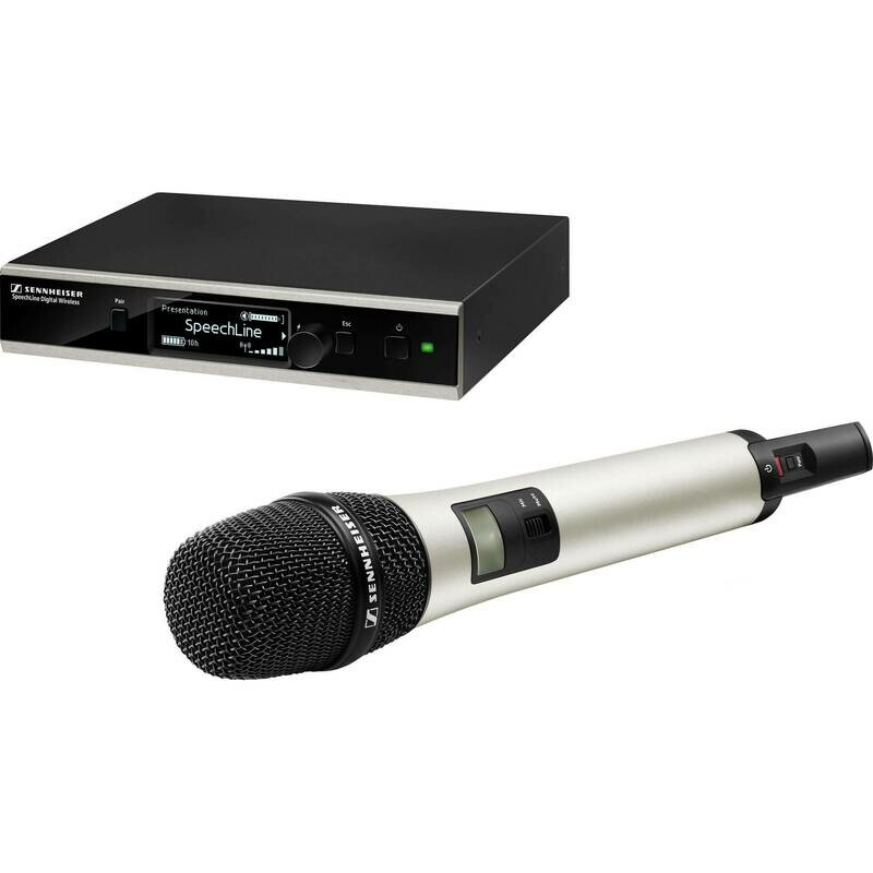 [Sennheiser SL HANDHELD SET DW-4-USR (D3-SW5)] Sennheiser SpeechLine Digital Wireless SL Handheld Set DW-4-US RM Wireless Mic with Rackmount Kit
#SEHHE865CRM MFR #SL HANDHELD SET DW-4-US R
