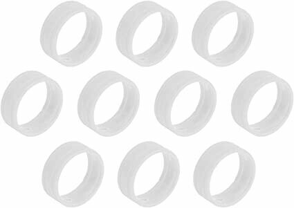 [SFC-BAND-WHITE-10pk] SuperFlex Gold XLR Connector ID Band White