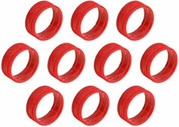 [SFC-BAND-RED-10PK (D2-SW4)] Superflex Gold xlr connector ID Band Red