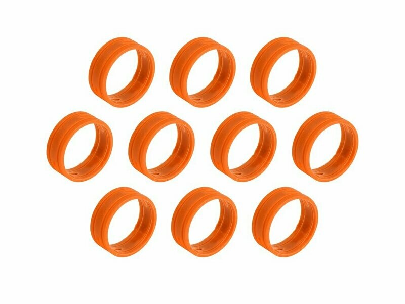 [SFC-BAND-ORANGE-10pk] SuperFlex Gold XLR Connector ID Band Orange