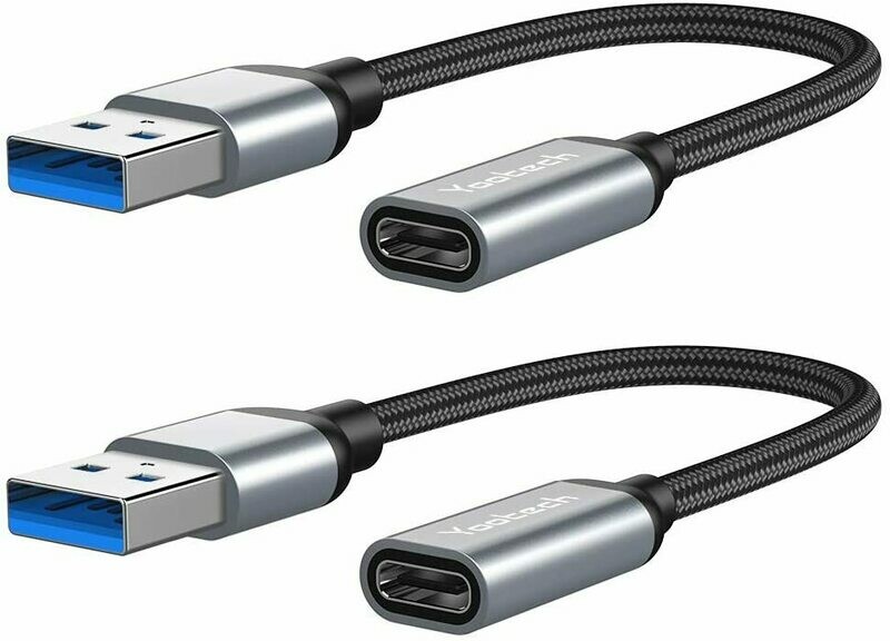 [Yootech USB C Female to USB Male Adapter (2 Pack)] Yootech USB C Female to USB Male Adapter (2 Pack)