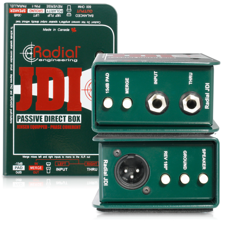 Radial Engineering JDI Mk3 - Professional Passive Direct Box with Jensen Transformer
#RAJDI MFR #R800 1010