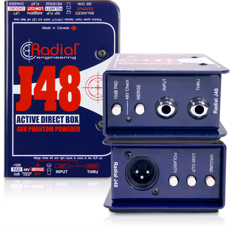 Radial Engineering J48 - Single Channel Active Direct Box
#RAJ48  MFR #R800 3001