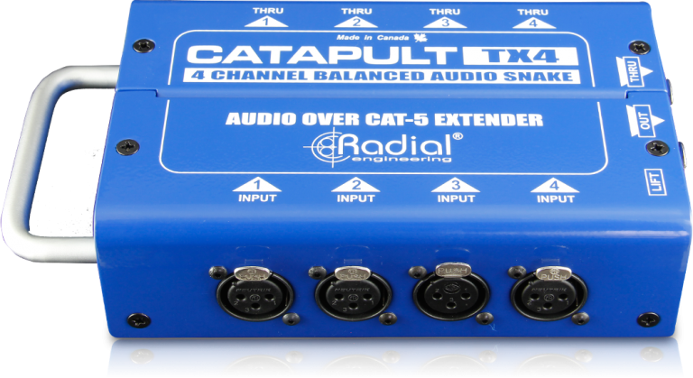 [RADIAL Catapult TX4 (D2-SW1)] Radial Engineering Catapult TX4 4-Channel Cat 5 Snake for Audio/AES Routing (Transmitter)
#RAR8008022 MFR #R800 8022