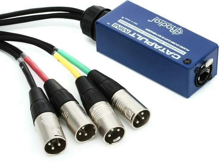 RADIAL Radial Engineering Catapult Mini RX 4-Channel Cat 5 Audio Snake #RAR8008029 MFR #R800 8029