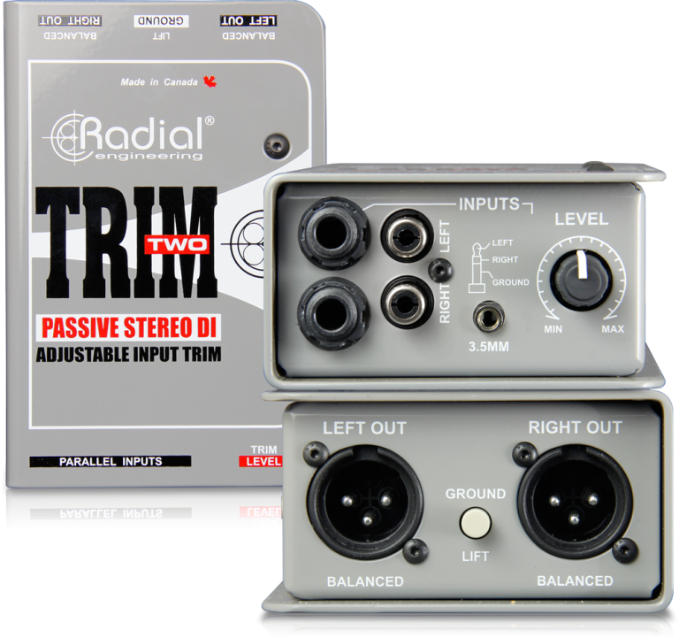 Radial Engineering Trim-Two Stereo DI with Volume Control #RATTVC MFR #R800 1117