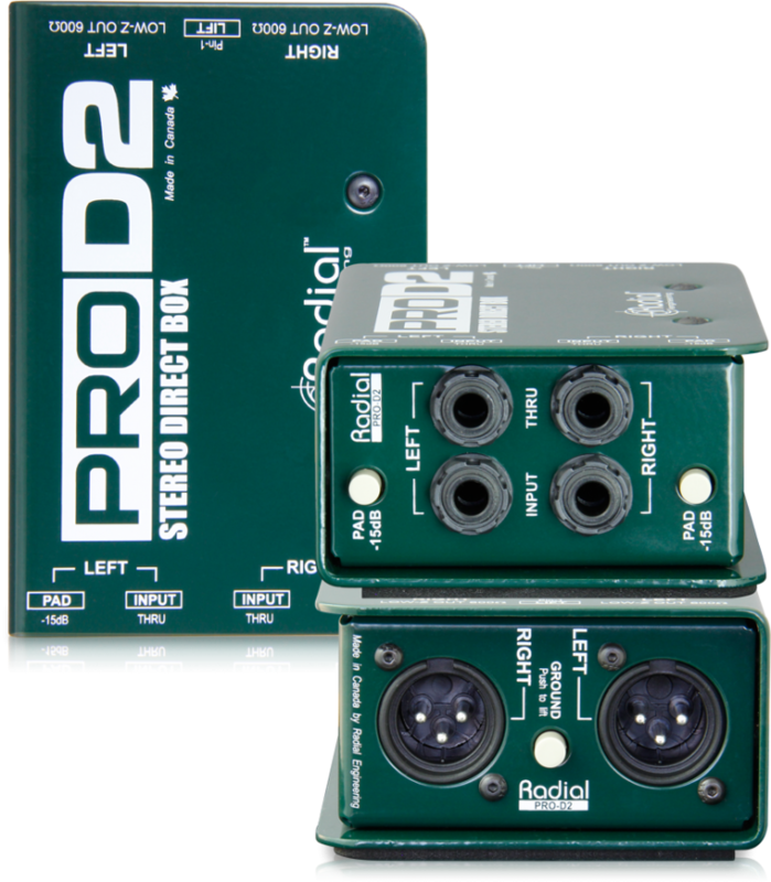 Radial Engineering ProD2 Direct Box #RAPROD2 MFR #R800 1102