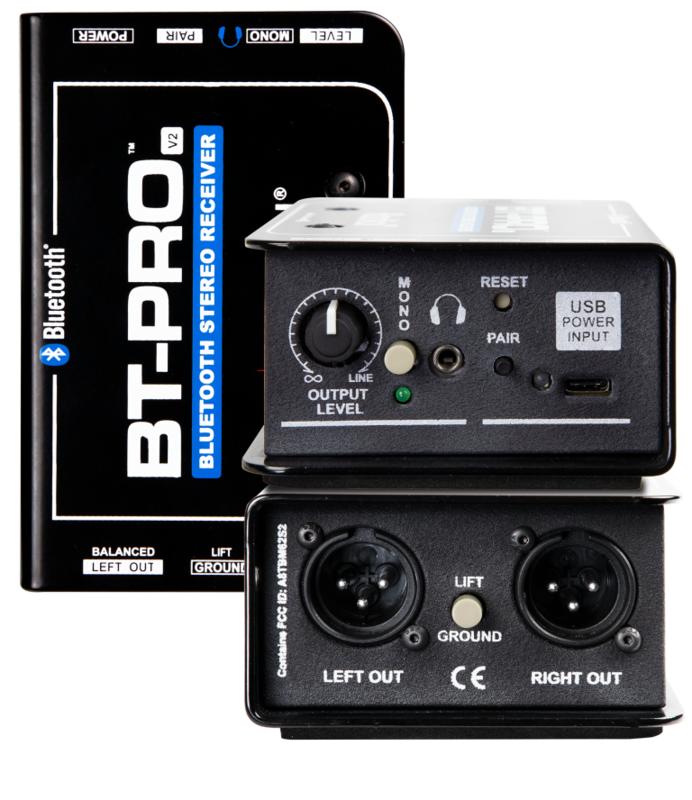 Radial Engineering BT-PRO V2 Stereo Bluetooth Direct Box #RABTPV2 MFR #R800 1057