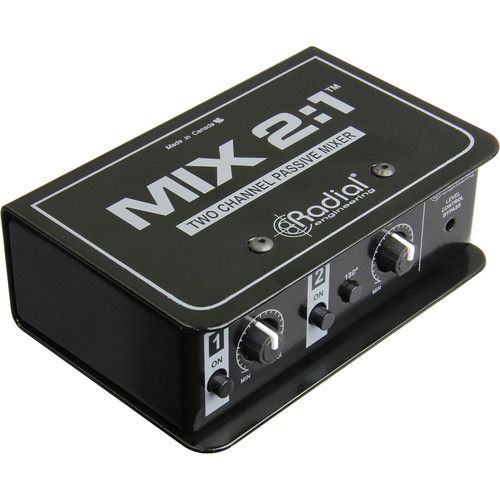 Radial Engineering MIX 2:1 2-Channel Audio Combiner & Mixer