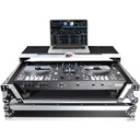 ProX Flight Case with Laptop Shelf, 1 RU Rackspace & Wheels for RANE ONE (Silver on Black)
 #PRXSRANE1WL MFR #XS-RANEONE WLT