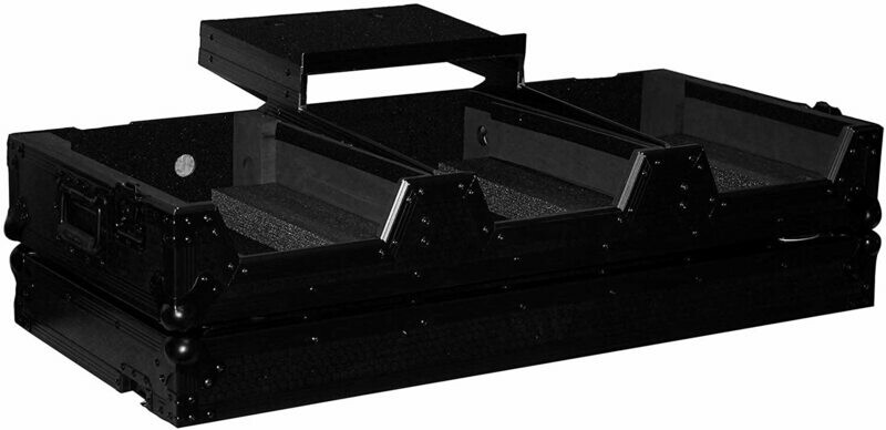 [ProX XS-CDM 2000 WLT BL] ProX DJ Coffin Flight Case for Pioneer DJ DJM-900 Mixer and Two CDJ-2000NXS2 Players (Black on Black) #PRXSCDM2KWBB MFR #XS-CDM2000WLTBL