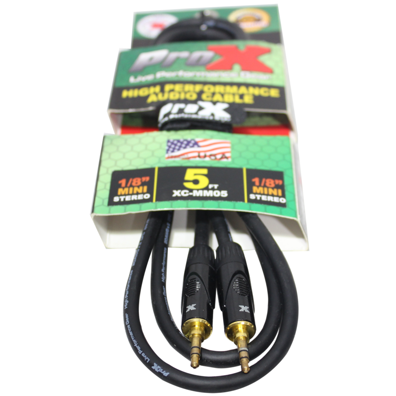 ProX XC-MM05 5' 1/8" (3.5mm) TRS-M Mini to 1/8" (3.5mm) TRS-M Mini Balanced High Performance Audio Cable
SKU: PRXXCMM05 MFR: XC-MM05