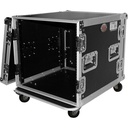 ProX T-10RSS Amp Rack ATA Flight Case (19" Depth, 10 RU, with Casters)  #PRT10RSS  MFR #T-10RSS