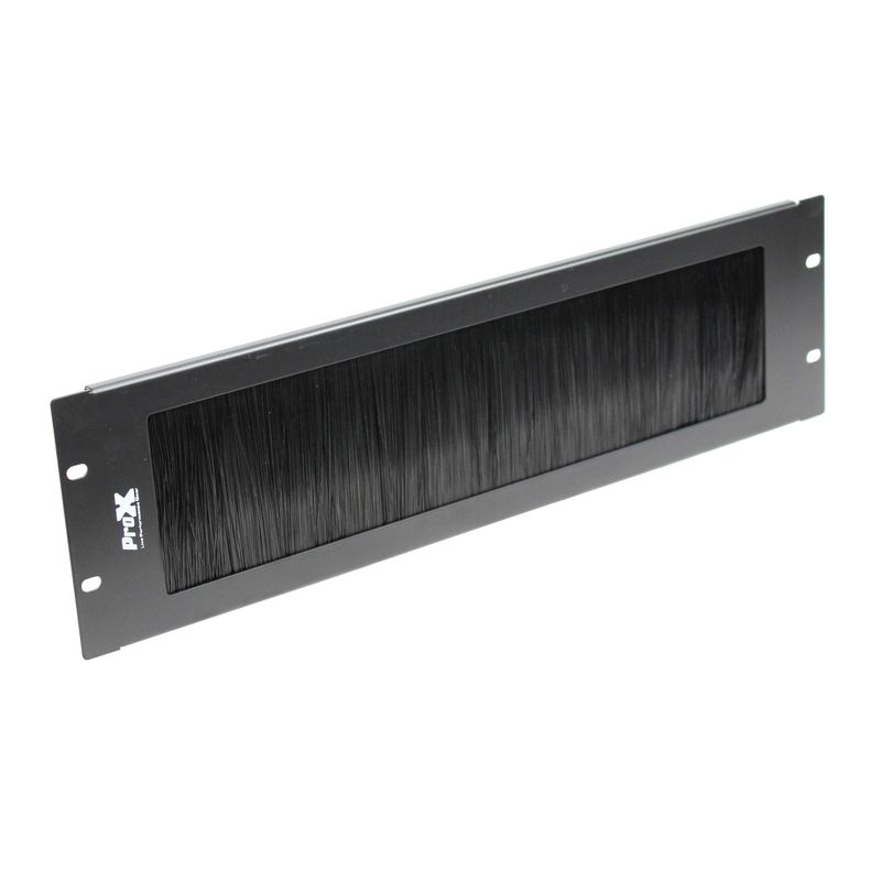 ProX T-P3BR Rack Panel Brush Cable Management Slot Strip (3 RU) #PRTP3BR #T-P3BR