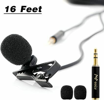 PoP voice 196" Single Head Lavalier Lapel Microphone