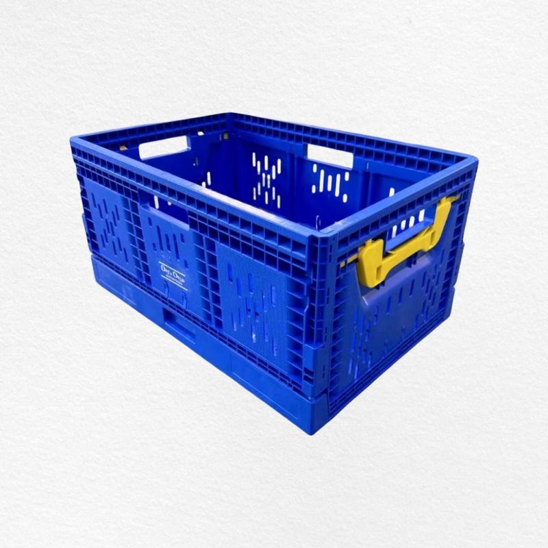 [O2 PFC - 600X400X330 - B] Plastic Stackable Crate 600X400X330
