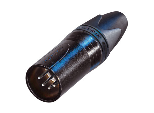[Neutrik NC5MXX-BAG  (D1-5-4 , D2-SW3)] Neutrik NC5MXX-BAG 5-pin XLRM Cable Connector, Black MFR #NC5MXX-BAG