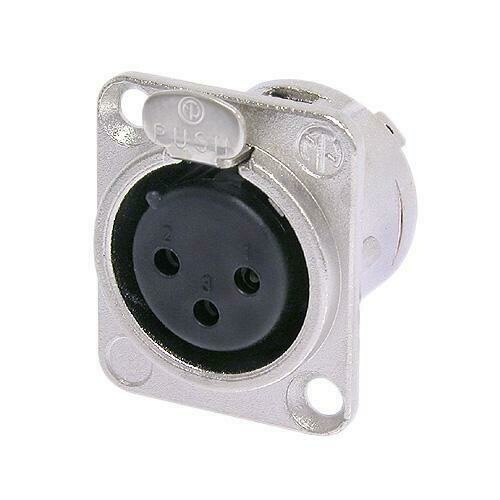 [Neutrik NC3FD-L-1 . (U4-1-3,  D2-SW3)] Neutrik NC3FD-L-1 3-Pole Female XLR Receptacle
#NENC3FDL1 MFR #NC3FD-L-1