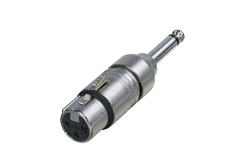 [Neutrik NA2FP (D2-SW3)] Neutrik 3-Pole XLR Female to Mono 1/4" Male Adapter (Tip, Sleeve Contact)
#NENA2FP MFR #NA2FP