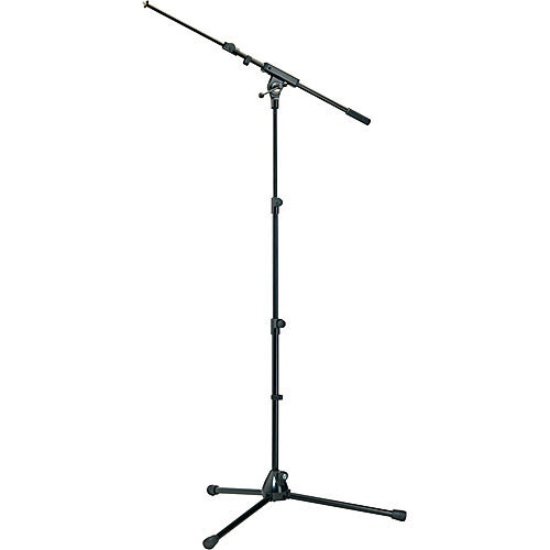 [Microphone Stand w/3 Piece Shaft] K&M 252 Microphone Stand with Boom Arm (Black)