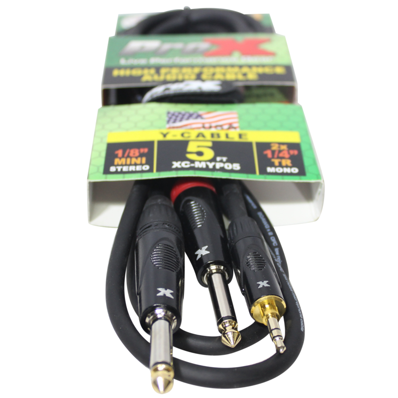 [XC-MYP05 (D1-SW1)] ProX XC-MYP05 5' 1/8" (3.5mm) Mini-TRS to Dual TS-M Unbalanced High Performance Audio Y Cable
SKU: PRXXCMYP05 MFR: XC-MYP05