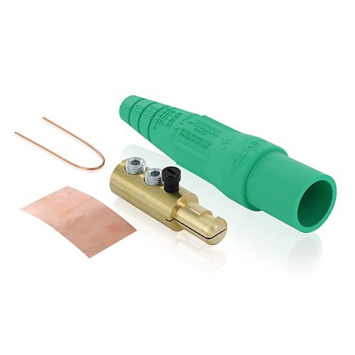 [Leviton LV16D24UG Cam lok] Leviton Cam lok Green Male LV16D24UG