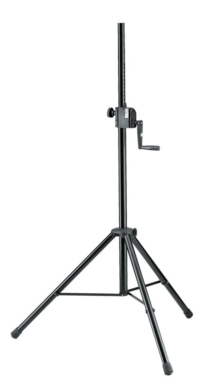 K&M 21302 Hand Crank Speaker Stand (Black)
#KM21302B MFR #21302-009-55